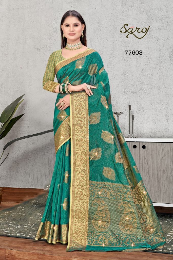 Saroj Ishaani Vol 1 Festive Wear Soft Organza Saree Collection