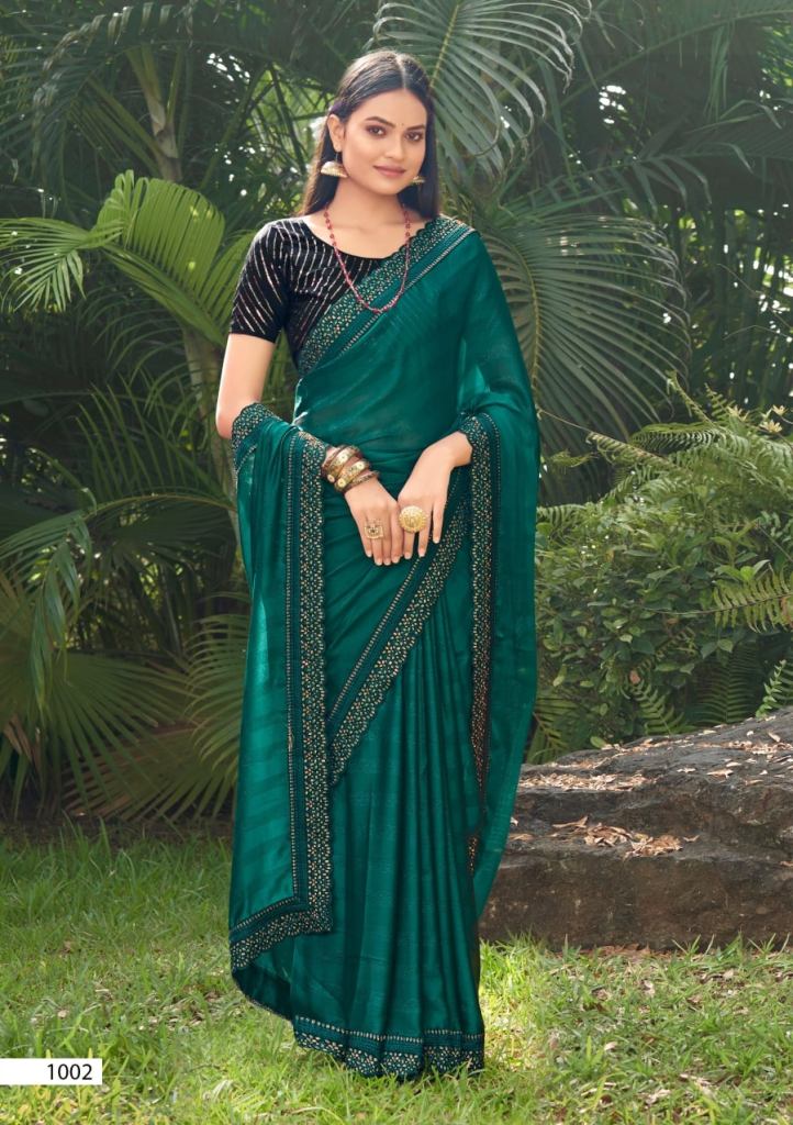 Saroj Jashaan Party Wear Heavy Satin Silk Designer Saree Collection