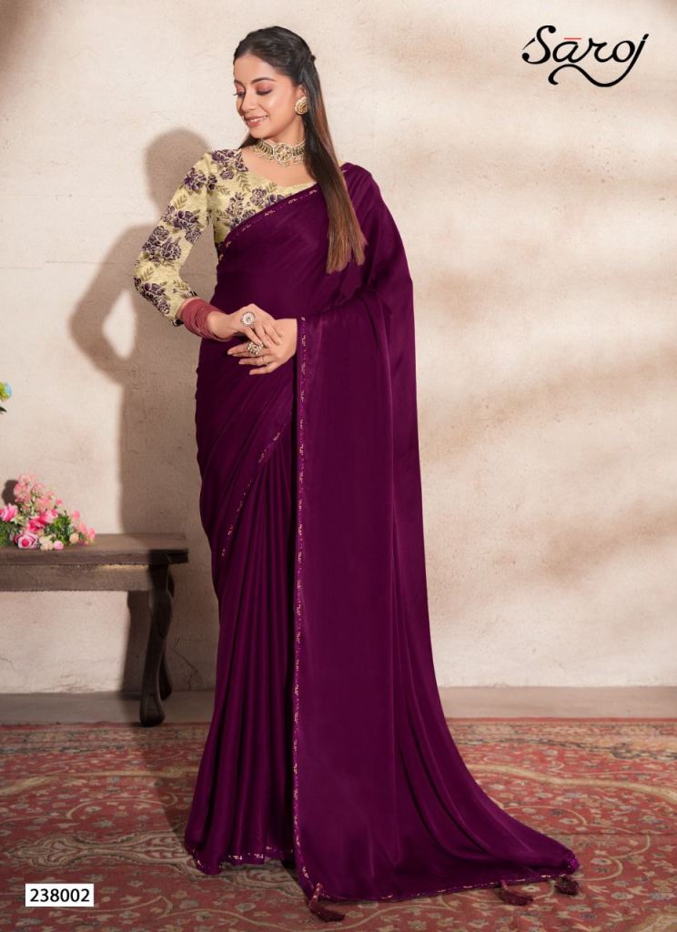 Saroj Julliet Casual Wear Georgette Saree Catalog 