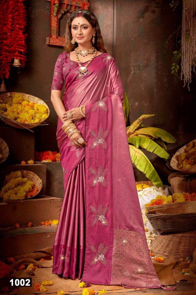 Saroj Kaanya Shree Satin Saroski Vol 1 Saree