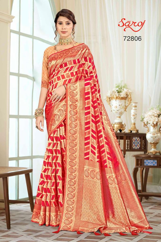 Saroj Libaas Vol 6 Festive Wear Organza Designer Saree Collection