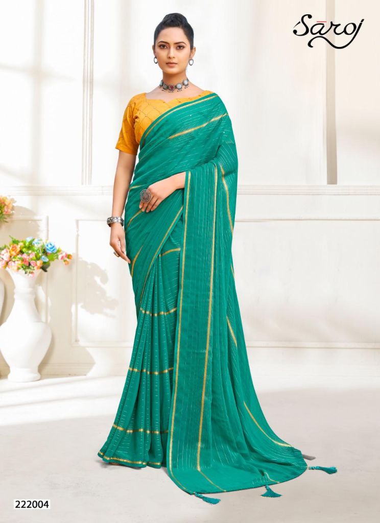 Saroj Mannya Wholesale Georgette Sarees Catalog