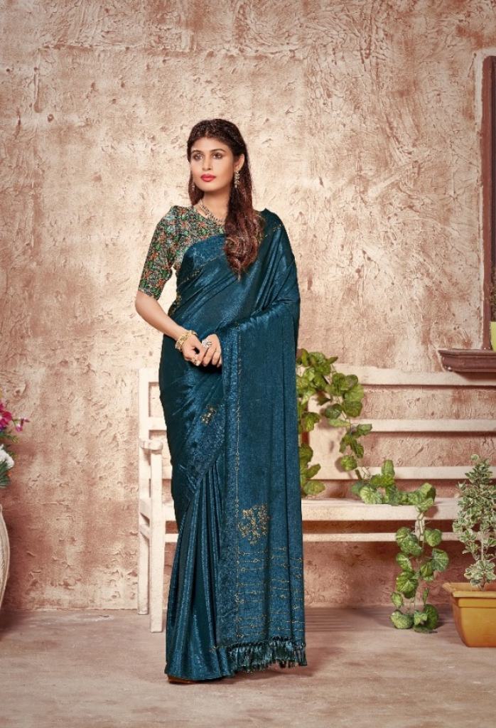 Saroj Mantraa Crepe Silk Print  Festive Wear  Saree 