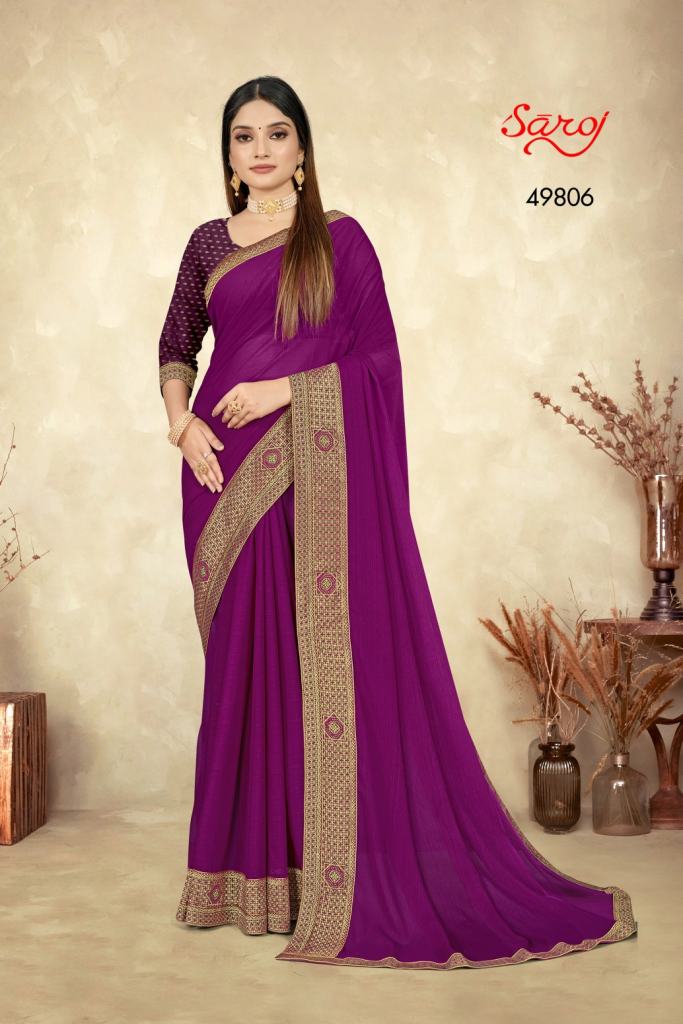 Saroj Mrignaayni Vol 2 Party Wear Chiffon Saree Collection