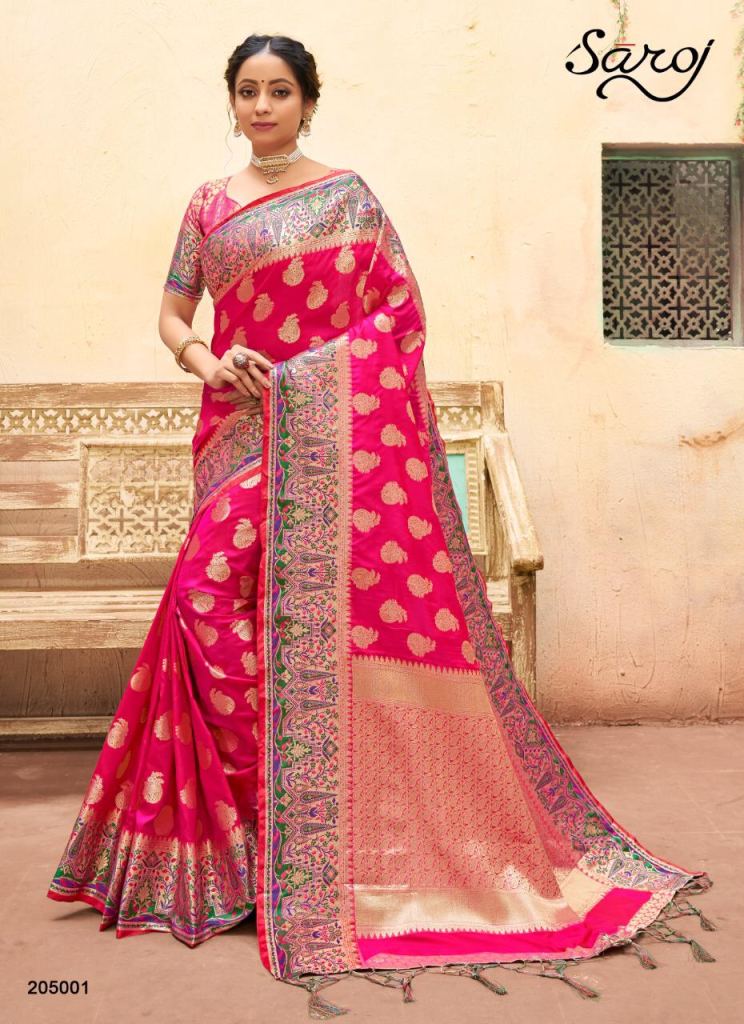 Saroj Noorjaha Festive Wear Silk Saree Catalog