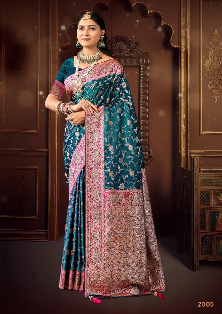Saroj Omkara Satin Saroski Vol 2 Saree
