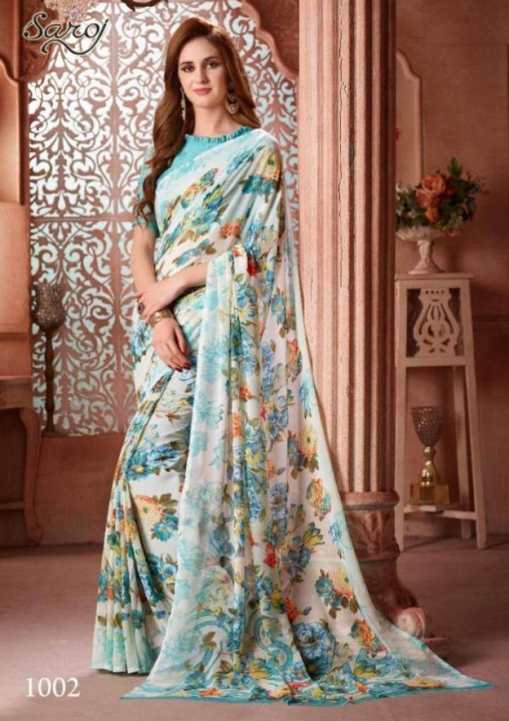 Saroj  Present  Senorita  Printed Saree