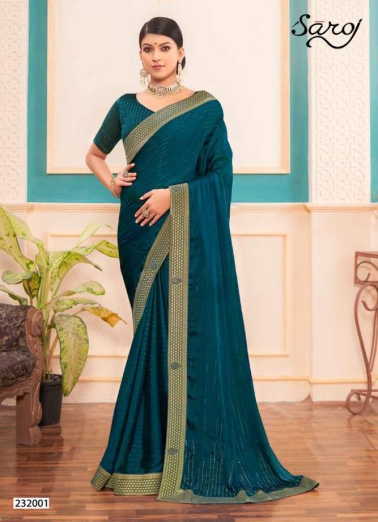 Saroj Prisha Casual Wear Georgette Saree Catalog 