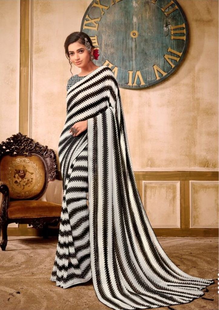 Saroj Rang Birangi Casual Wear Georgette Saree Catalog