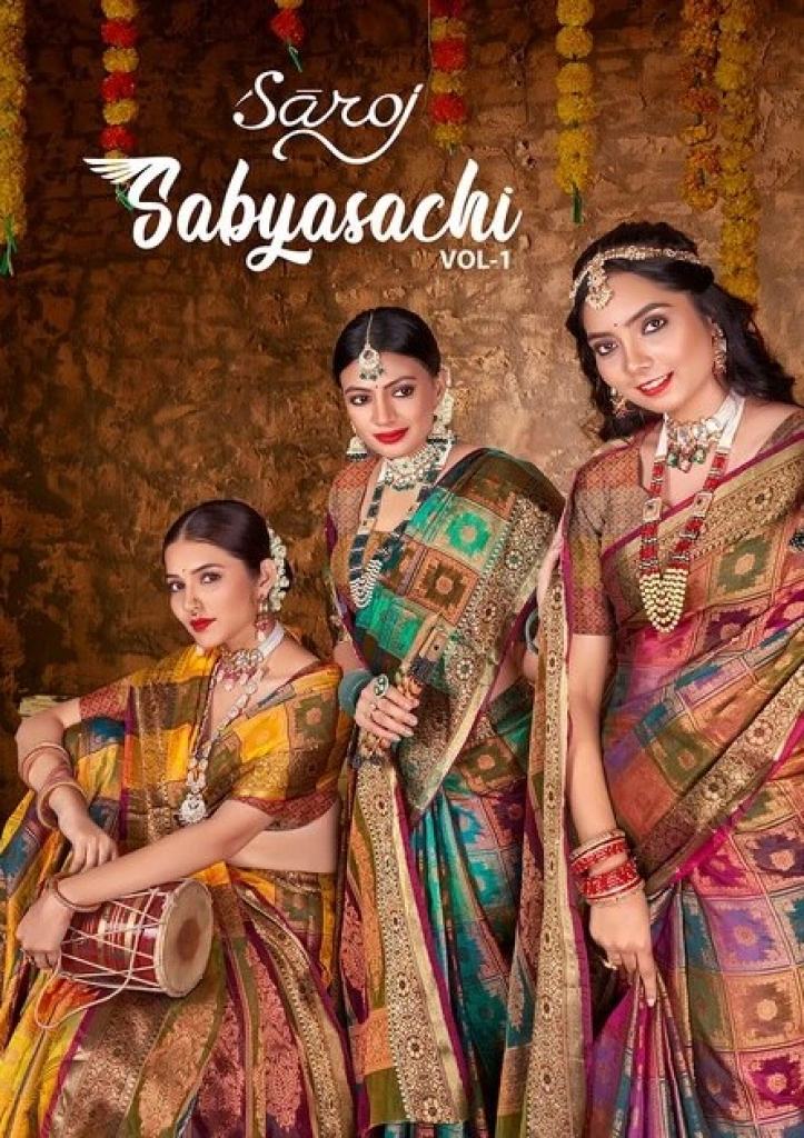 Saroj Sabyasachi Soft Organza Saree Collection