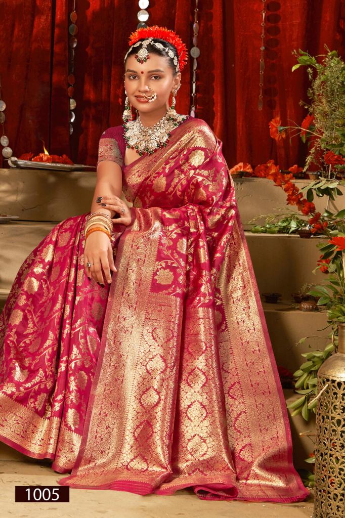 Saroj Saffron Silk Vol 6 Silk Saree