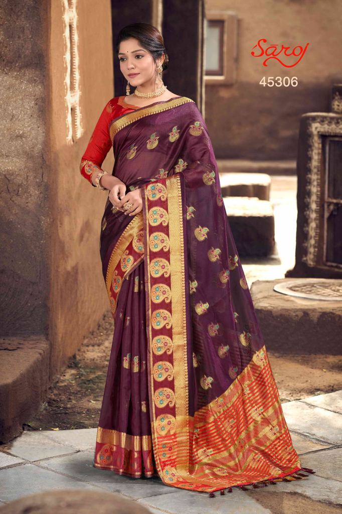 Saroj Shreekala Party Wear Organza Saree Collection