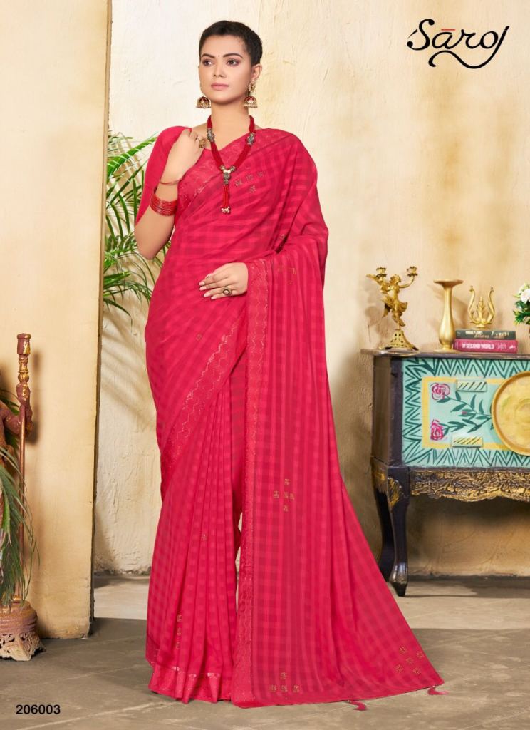 Saroj Sutra Casual Wear Georgette Saree Collection