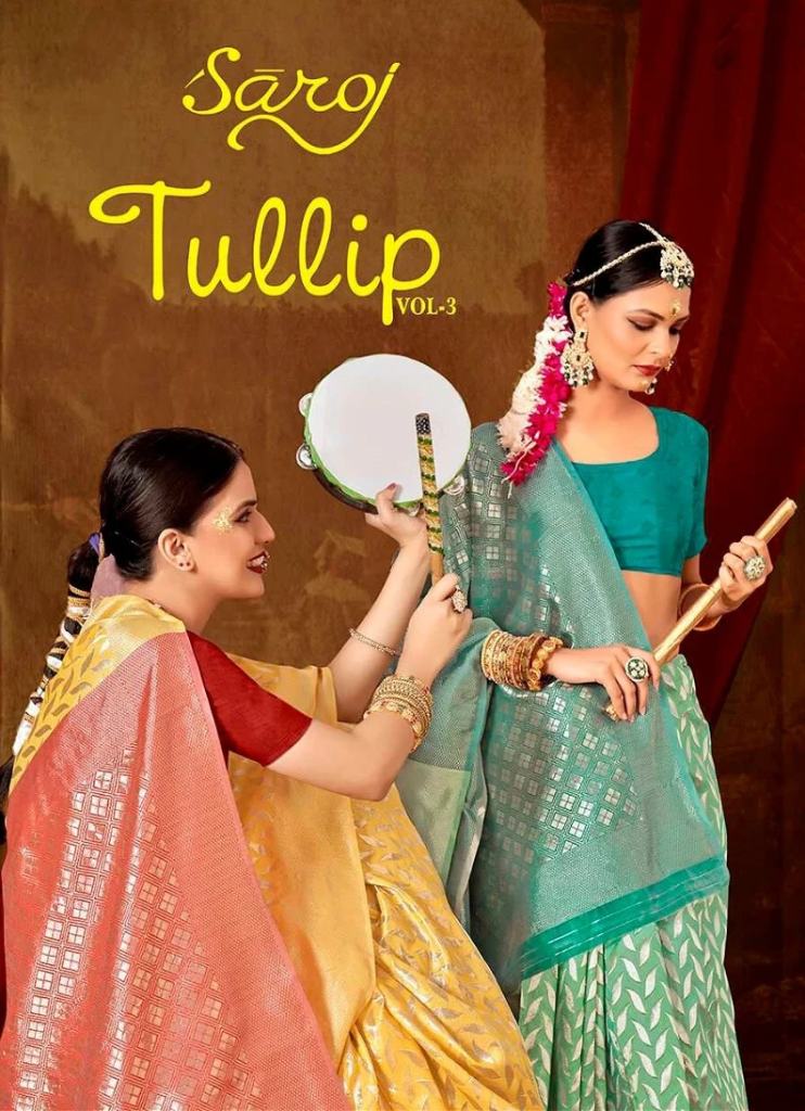 Saroj Tulip Vol 3 Soft Cotton Linen Sarees