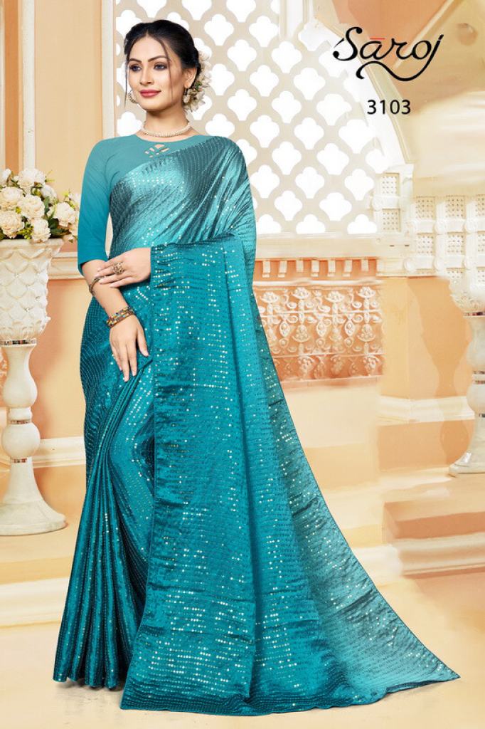 Saroj Valentine  catalog Fancy Sequence  Silk Saree