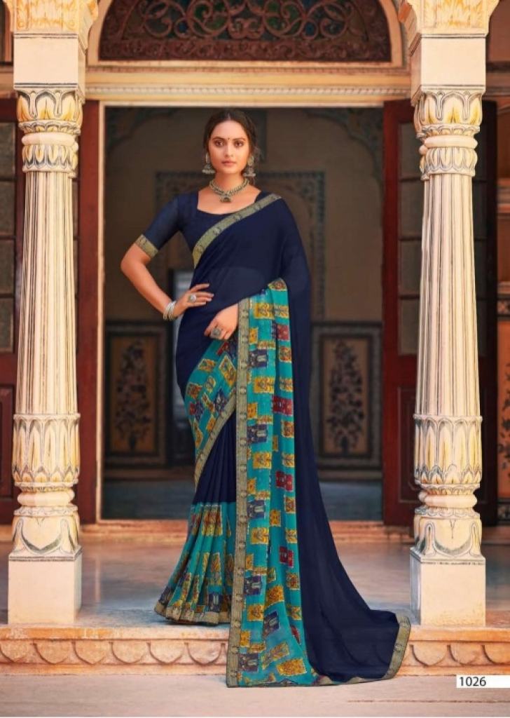 Saroj Victoria  vol 3 Casual Wear Georgette  Saree Catalog