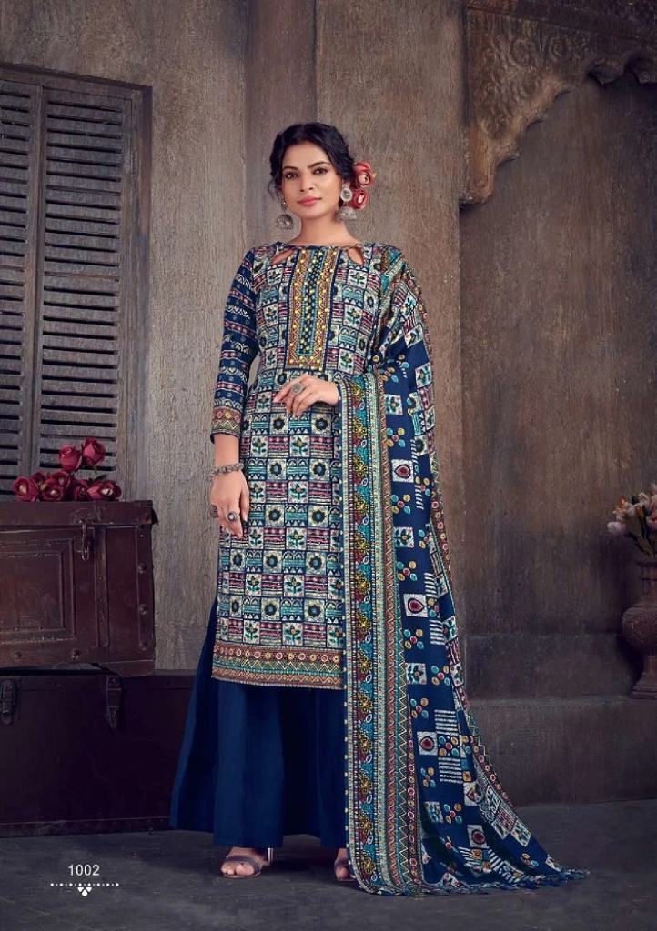 Sat Gulmarg Pashmina Vol 14 Designer Dress Material With Shawl
