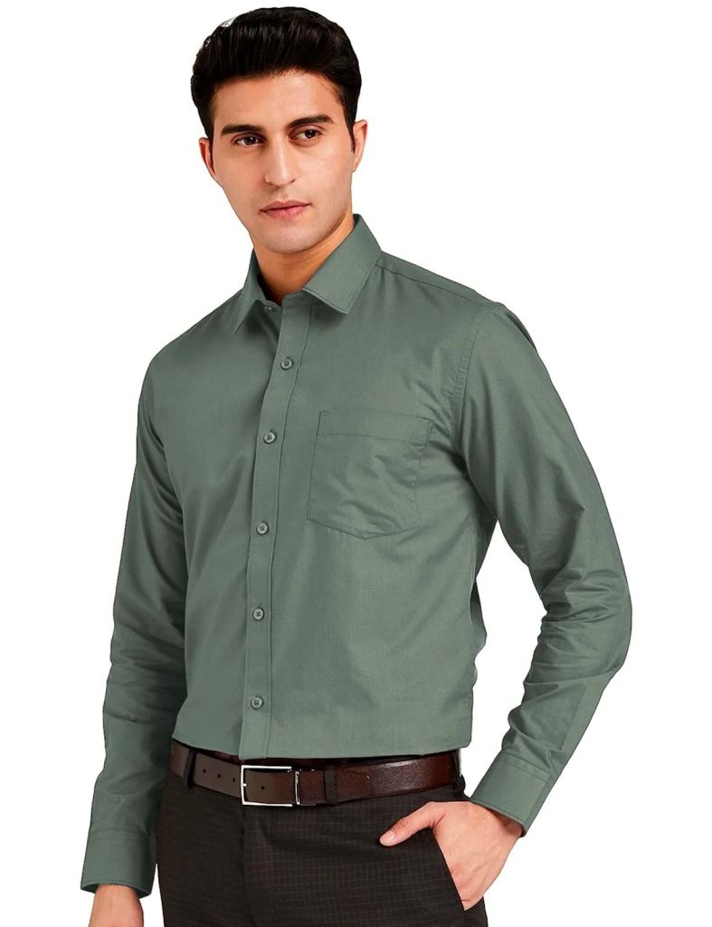 Satin Cotton 1 Office Wear Men's Shirt Wholesale