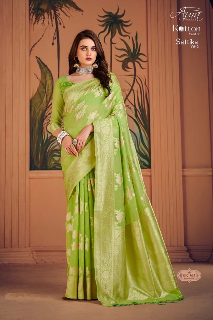 Sattika vol 2 Fancy Soft Cotton Saree Collection