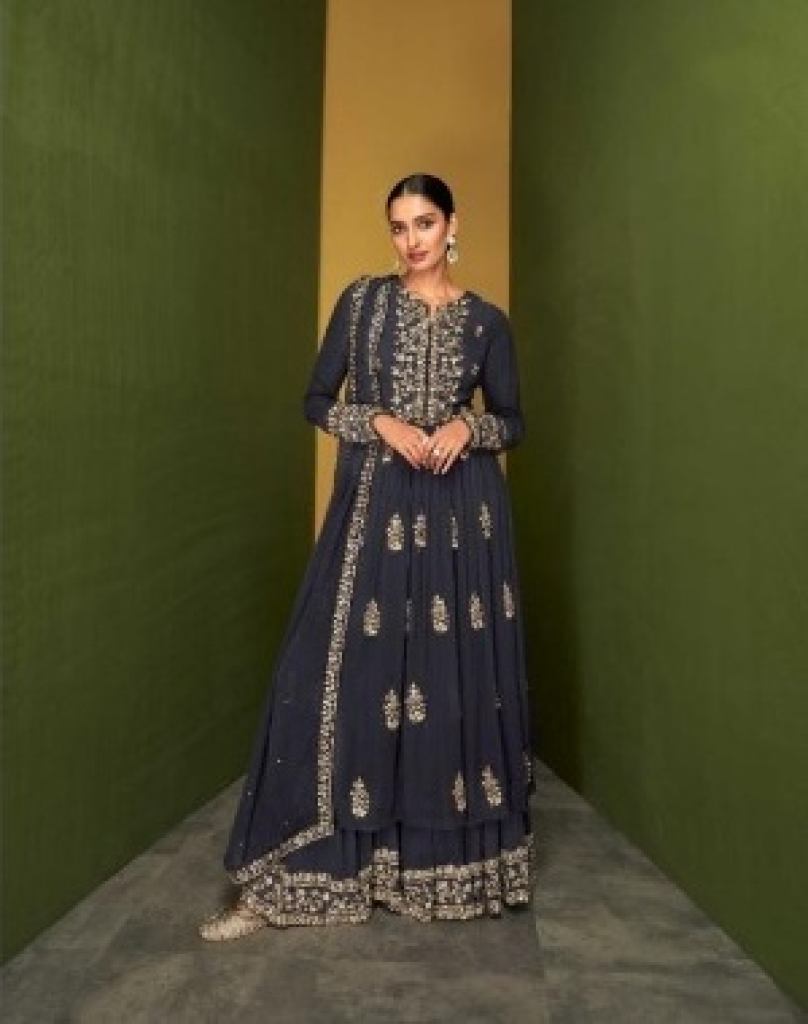 Sayuri Aarekhi Real Georgette Embroidered  Designer Salwar Suits Collection