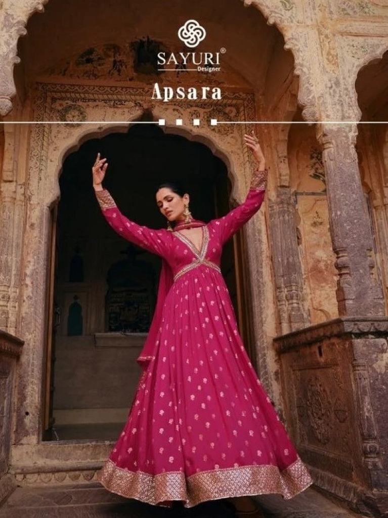 Sayuri Apsara Viscose Designer Gown With Dupatta