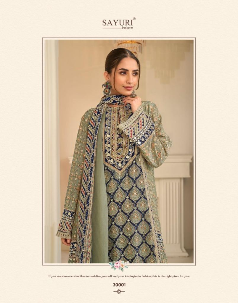 Sayuri Ehsaas  Elina  Natural Crepe Silk Printed Collection