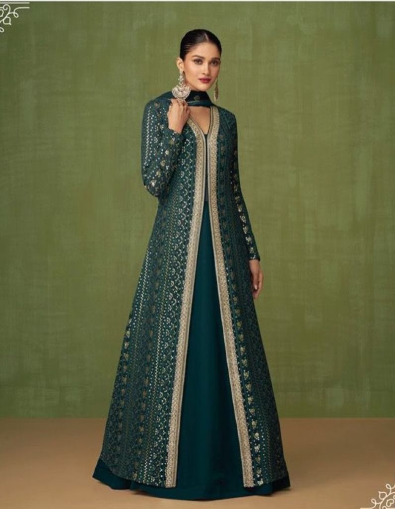 Sayuri Heer 5196 Series Georgette Fancy work Designer Salwar Suits Collection