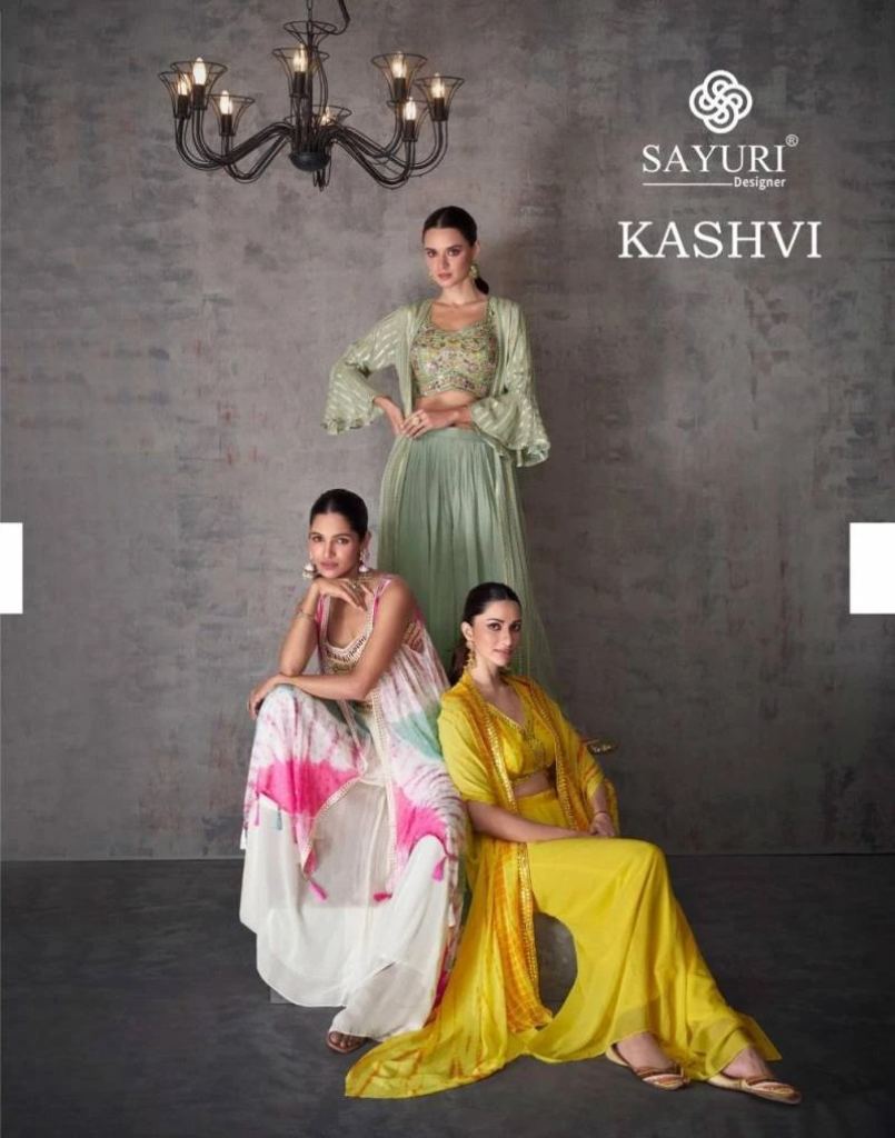Sayuri Kashvi Real Georgette Embroidery Designer Dress Material 