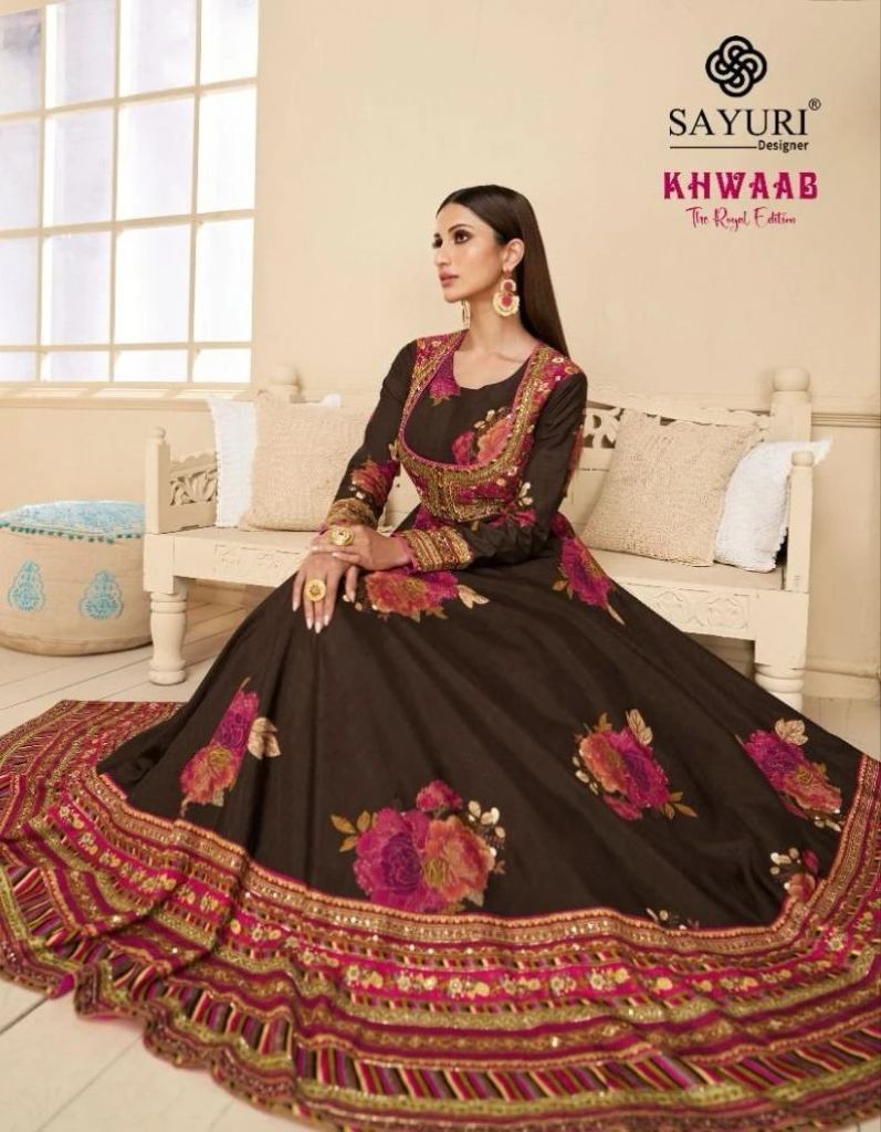 Sayuri Khwaab Real Georgette Gown With Dupatta