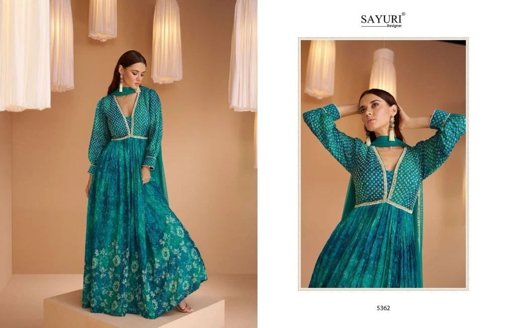 11001 long anarakali rayon foil printed wholesale rate gown manufacturere -  Reewaz International | Wholesaler & Exporter of indian ethnic wear catalogs.