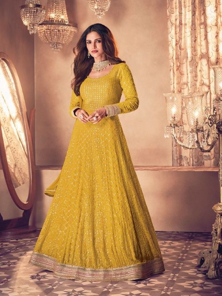 Buy Sayuri Noor Festive Wear Designer Long Gown Salwar suits