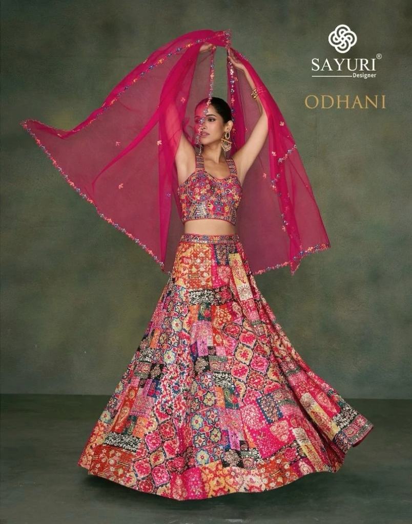 Sayuri Odhani Tafeta Silk Designer Lehenga Choli Collection
