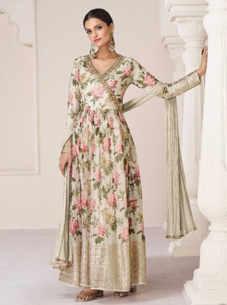 Sayuri Phulaari Exclusive Party Wear Organza Silk Salwar Suit