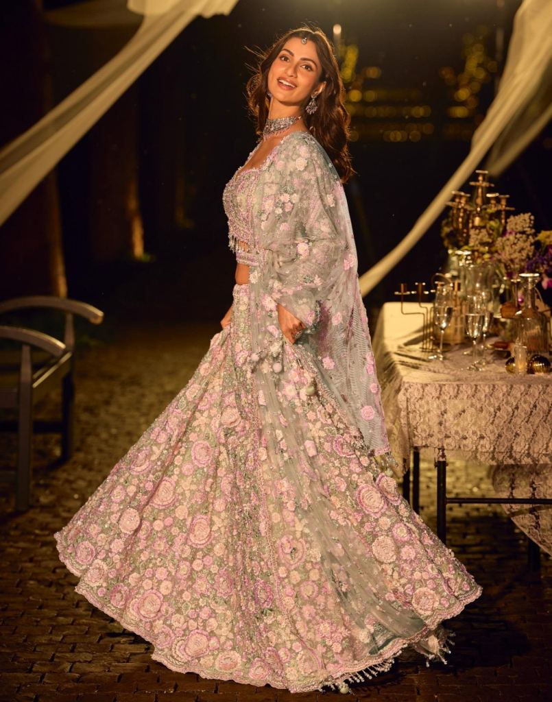 Sayuri Riyaasat Embroidered Mirror Work Designer Lehenga Choli