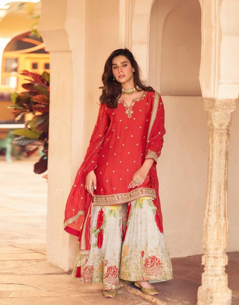Sayuri Safar Top Bottom And Dupatta