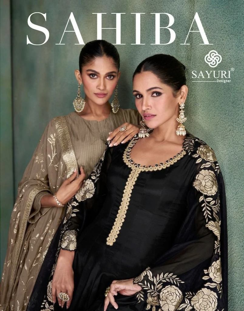 Sayuri Sahiba Pure Silk Designer Gown With Dupatta 