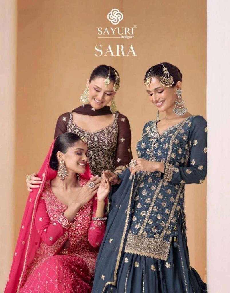 Sayuri Sara Alluring  Beautiful Wedding Style Designer Materials Suits 