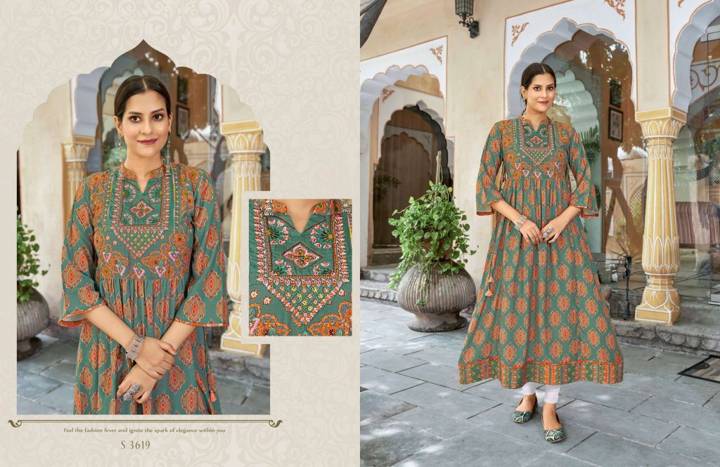 Jelite Kurti Kaftan Vol 6 Kurti Wholesale Catalog 8 Pcs - Suratfabric.com