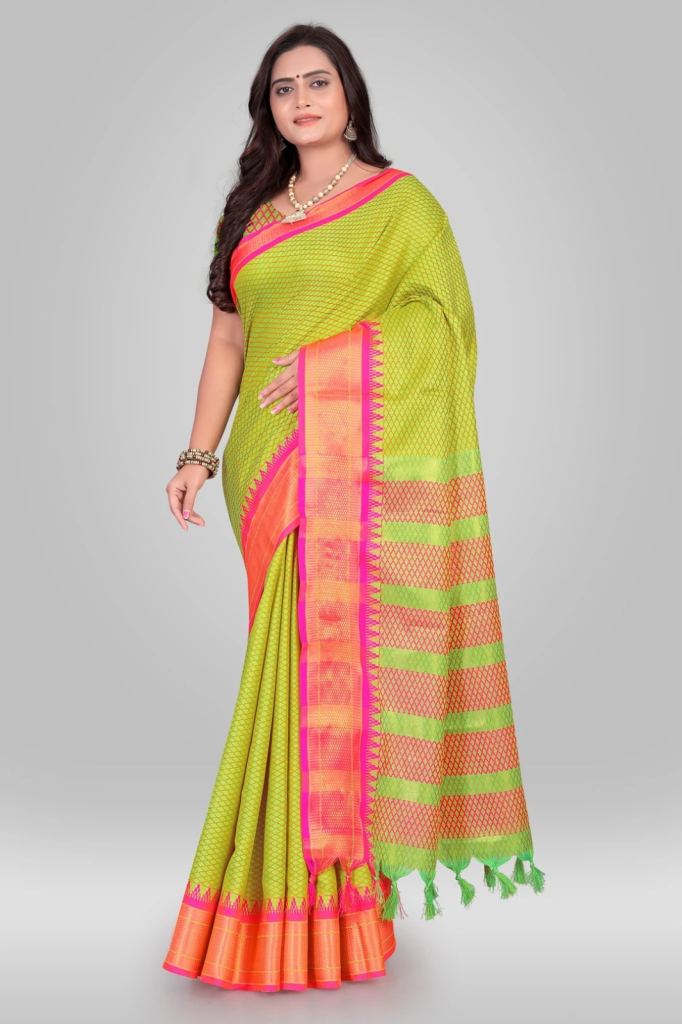 Sc Sarvgun Soft Silk Crafted With Fancy Tassels Sarees