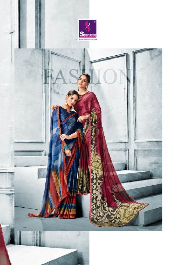 Scarlet Shangrila Saree Catalogue