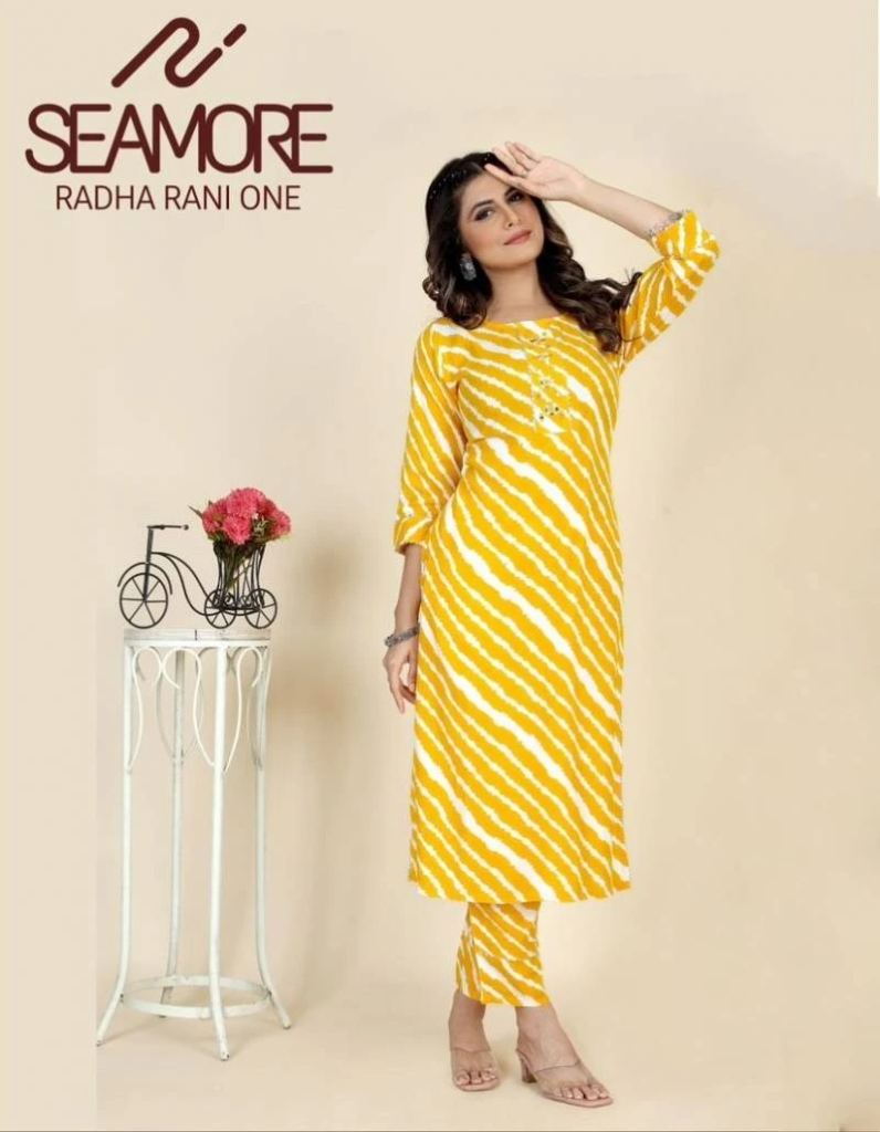 Seamore Radha Rani One Kurti With Pant Collection