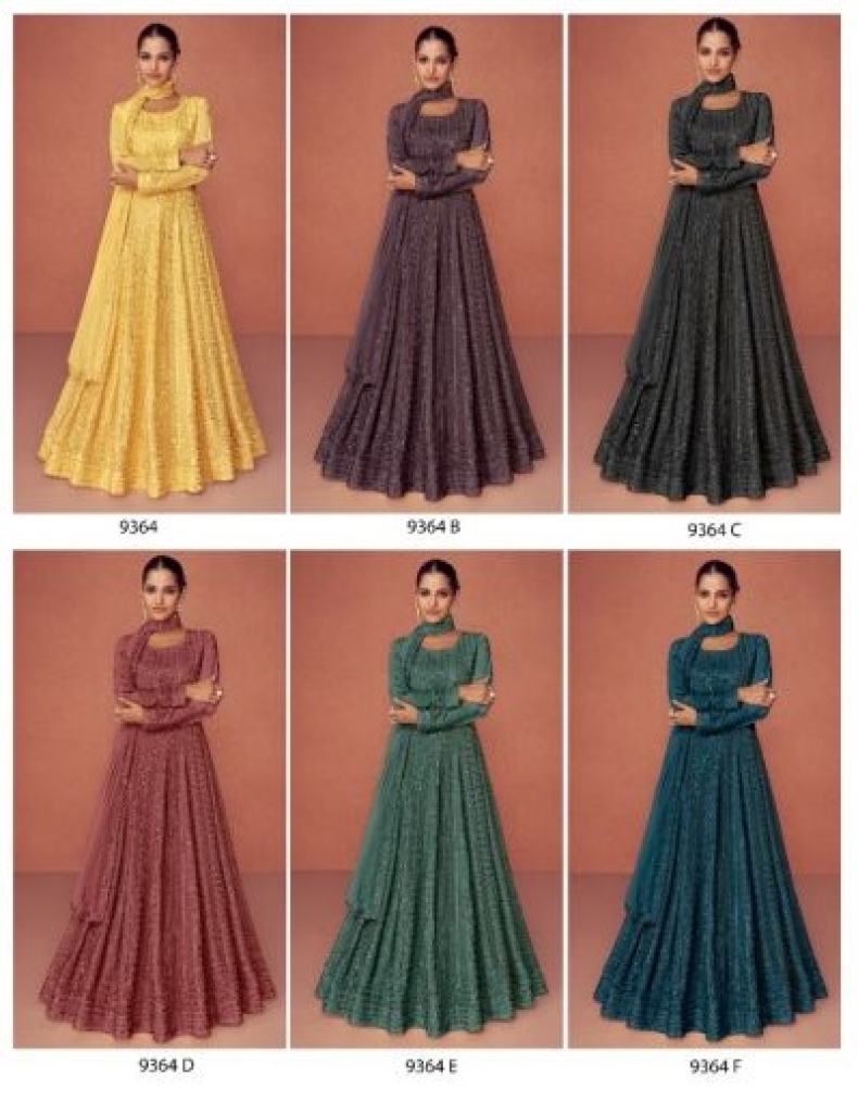 New Designer Party Wear Look Raffle Gown at Rs.1250/Piece in surat offer by  kala boutique creation