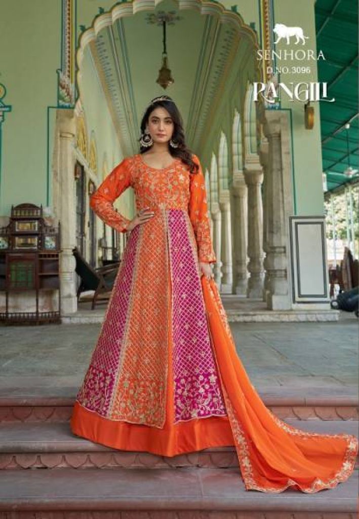 Senhora Rangili Anarkali Kurti With Dupatta