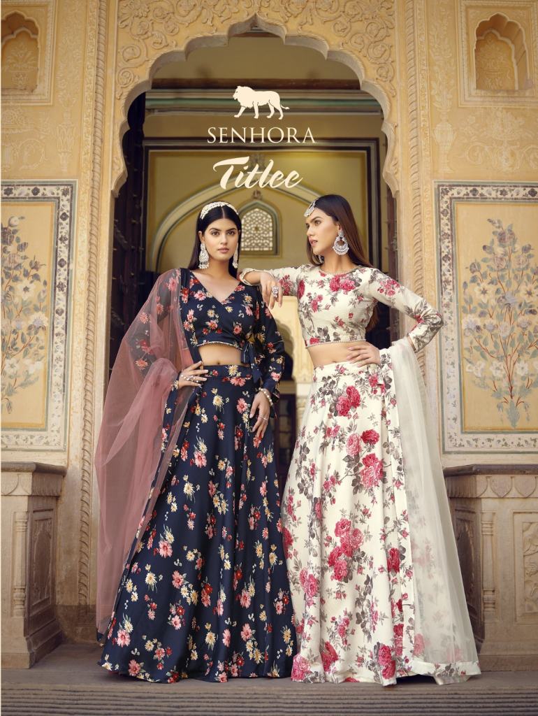 Senhora Tiltee Floral Printed Designer Lehenga Cholis