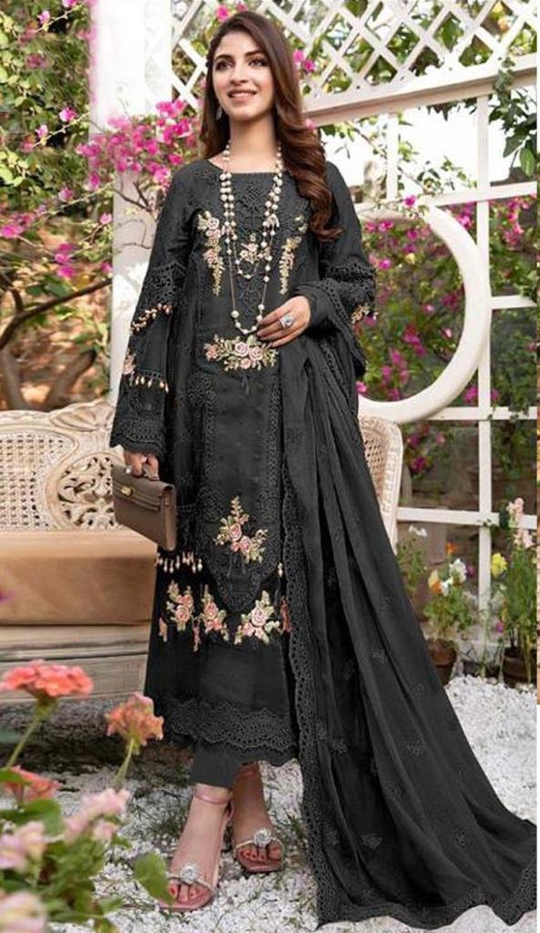 Serene S 76 Serine Georgette Heavy Embroidered Pakistani Salwar Suits Collection