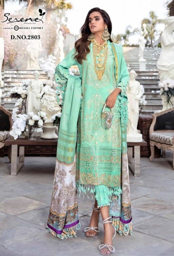 Serene Sana Safinaz Cotton Embroidery Pakistani Salwar suits catalog 
