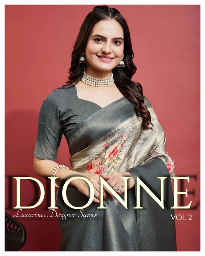 Sethnic Dionne Vol 2 Copper Silver Kuberapattu Saree Collection 