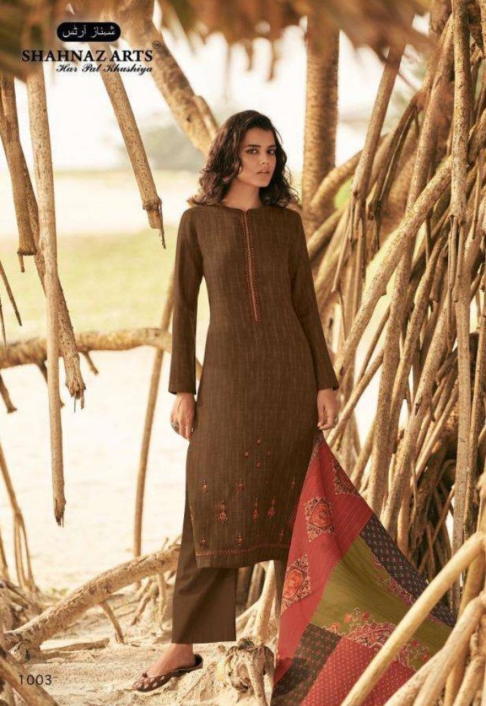 Shahnaz Arts presents  Zarsa  Designer Dress Material