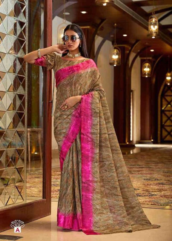 Shangrila Kashish Brasso  vol 7 Fancy Wear Saree Catalog 