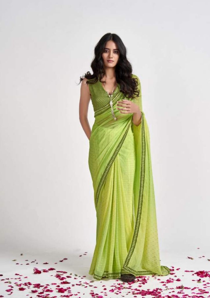 Shangrila Mitali Fancy Wear Georgette Saree Catalog 